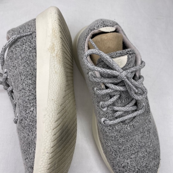 Allbirds wool runners Light dapple grey cream sole womens Tennis Shoe Sz 7. - Picture 5 of 11
